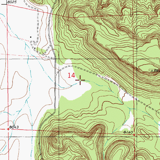 Topographic Map of Bear Tank, NM