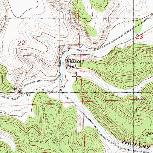 Topographic Map of Juan Tank, NM