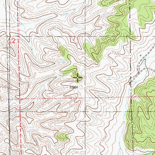 Topographic Map of Mule Canyon Well, NM