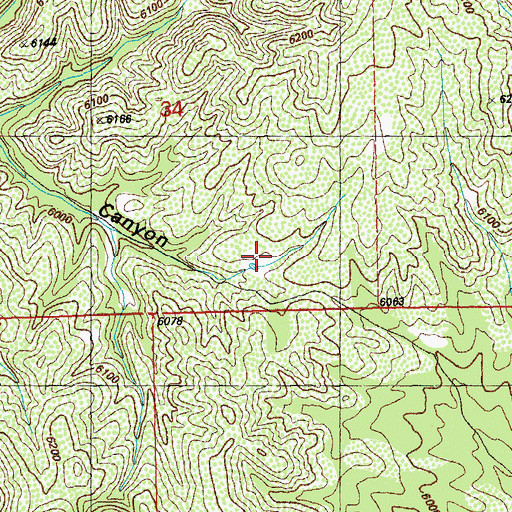 Topographic Map of Knight Canyon Tank, NM