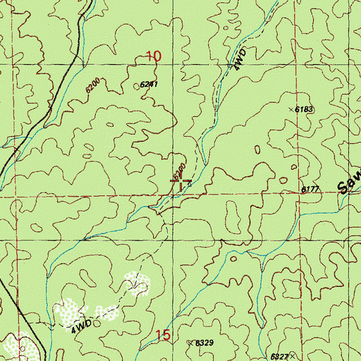 Topographic Map of Sandmill Windmill, NM