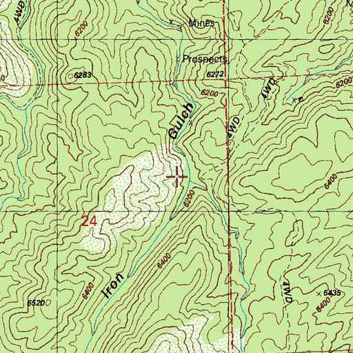 Topographic Map of Camp Creek Tank, NM