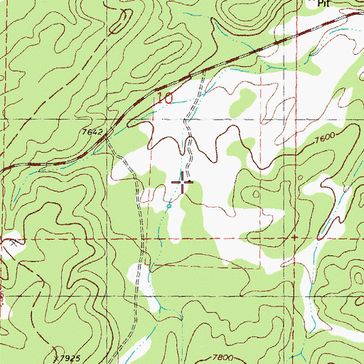Topographic Map of Kline Ranch, NM