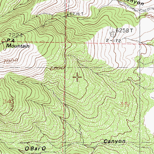 Topographic Map of Pa Tank Number Two, NM
