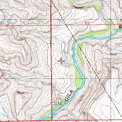 Topographic Map of Phillip Canyon, AZ