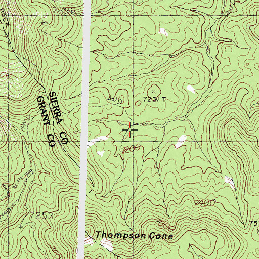Topographic Map of Upper Trap Corral, NM