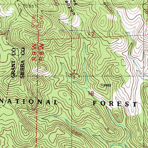 Topographic Map of Taylor Tank, NM