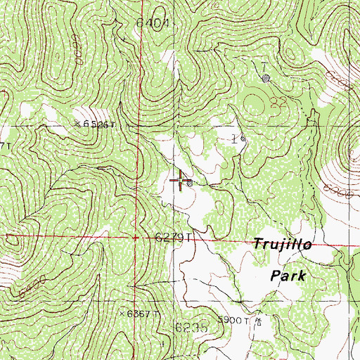 Topographic Map of Starvation Tank, NM