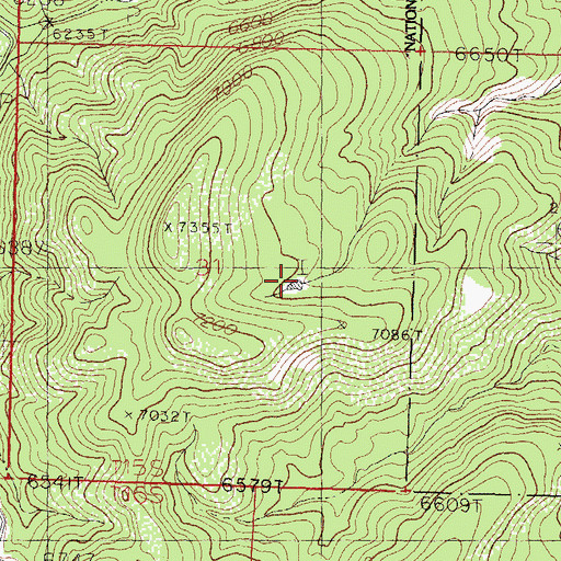 Topographic Map of Boundary Tank, NM