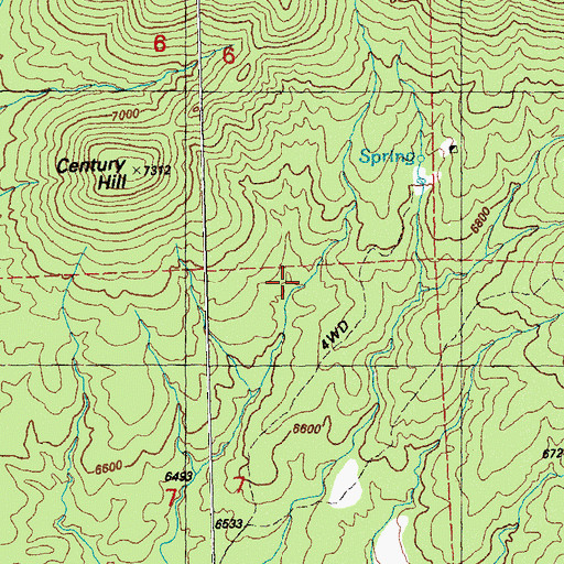 Topographic Map of Steer Spring, NM