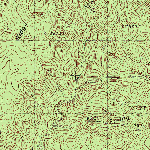 Topographic Map of Railroad Campground, NM
