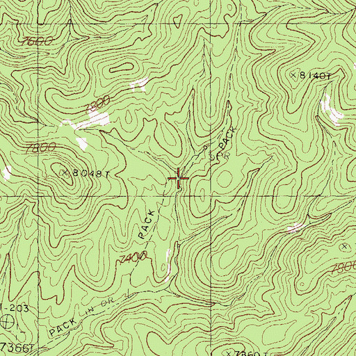 Topographic Map of Turkey Dam, NM