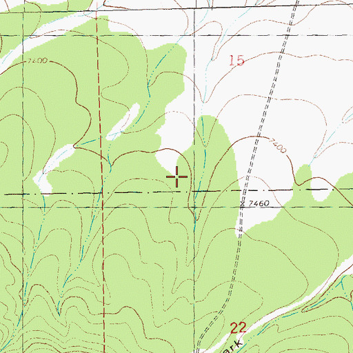 Topographic Map of Dark Canyon, NM