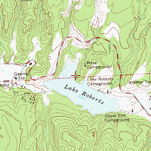 Topographic Map of Austin Roberts Vista/Point of Interest, NM