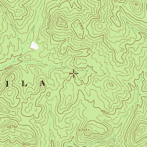 Topographic Map of Alum Spring, NM