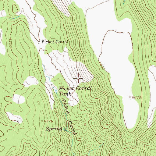 Topographic Map of Grapevine Recreation Site, NM