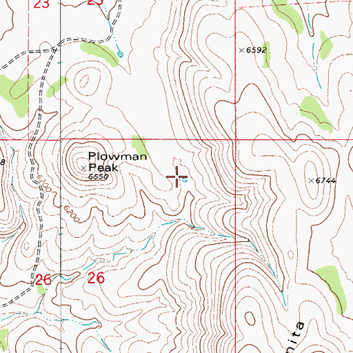 Topographic Map of Todd Tank, NM
