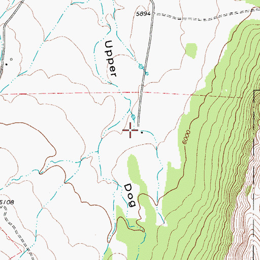 Topographic Map of Magby Ranch, NM
