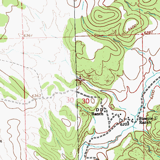 Topographic Map of Horse Trap Spring, NM