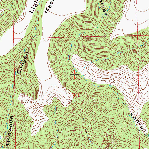 Topographic Map of Upper Sipes Spring, NM