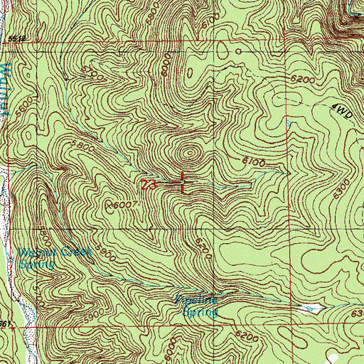 Topographic Map of Pipeline Spring, NM
