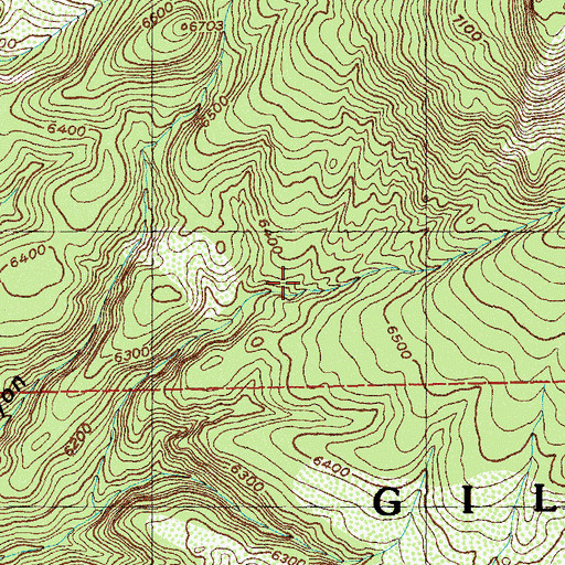 Topographic Map of Salt Mesa Spring, NM