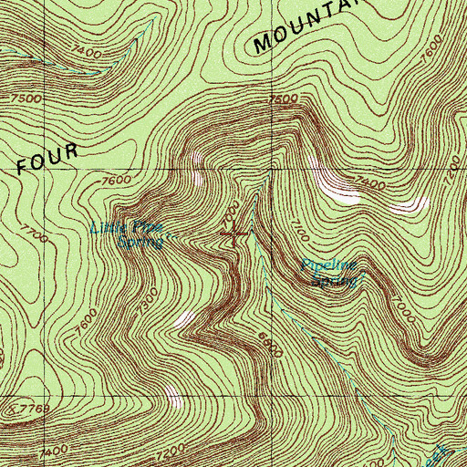 Topographic Map of Little Pipeline Spring, NM