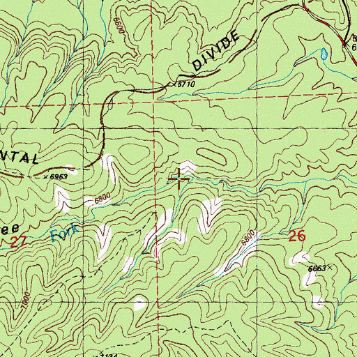 Topographic Map of First Water Spring, NM