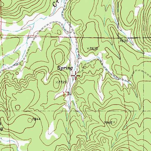 Topographic Map of Giles, NM