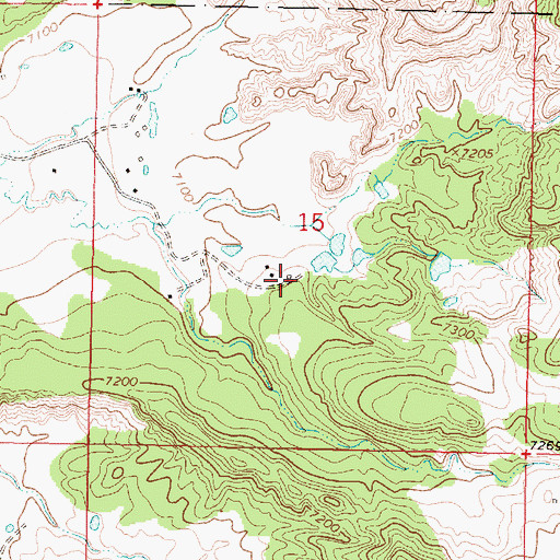 Topographic Map of Garrison, NM
