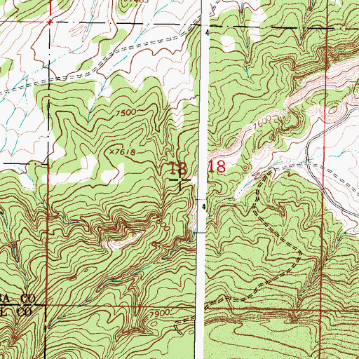 Topographic Map of Gallina Spring, NM