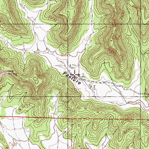 Topographic Map of Pasture Tank, NM