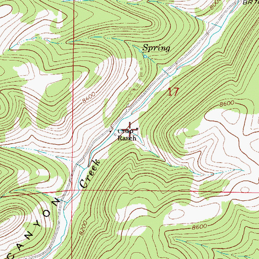Topographic Map of Crisp, NM