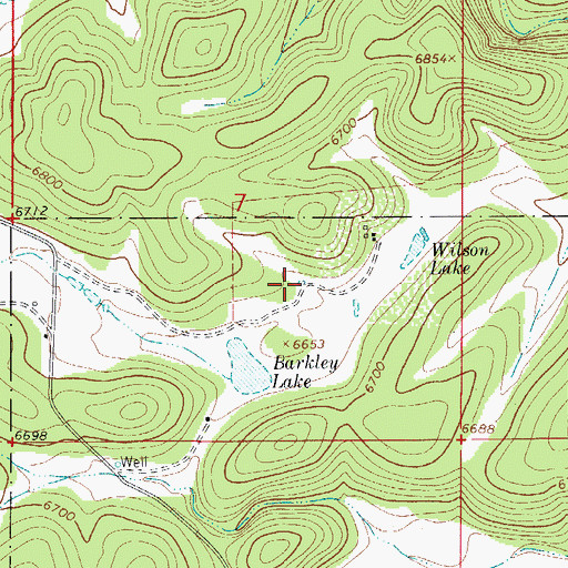 Topographic Map of Ernest Well, NM