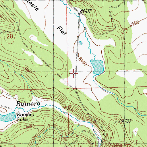 Topographic Map of Stell Flat, NM