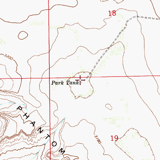 Topographic Map of Park Tank, NM