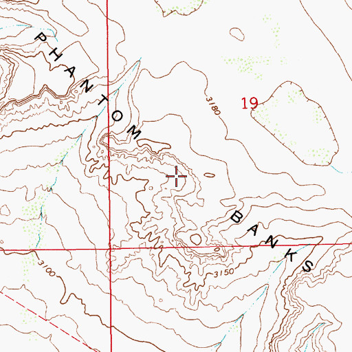 Topographic Map of Phantom Banks, NM