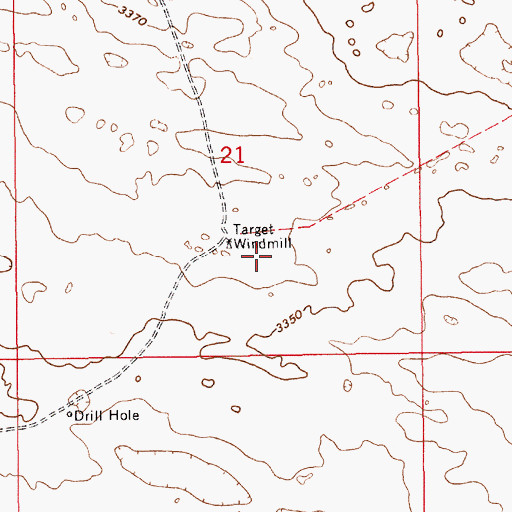 Topographic Map of 07057 Water Well, NM