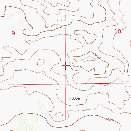 Topographic Map of 08042 Water Well, NM