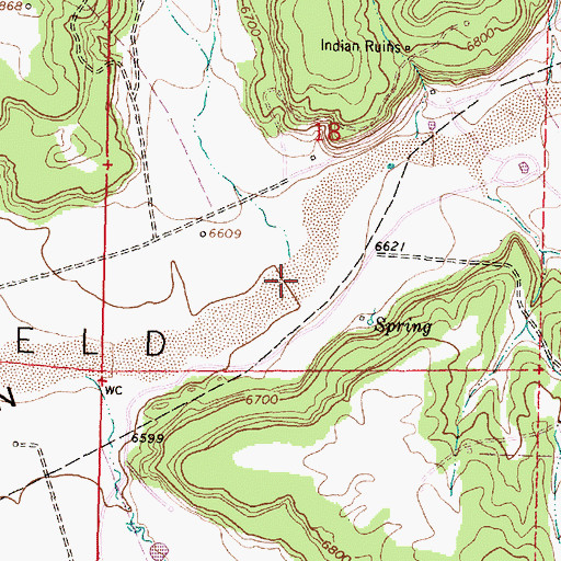Topographic Map of Arroyo Compaero, NM