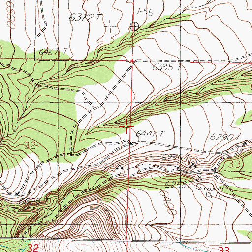 Topographic Map of Negrohead Property Mine, NM