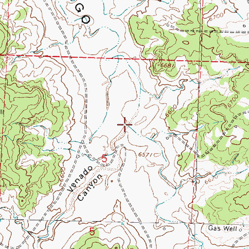 Topographic Map of Venado Canyon, NM