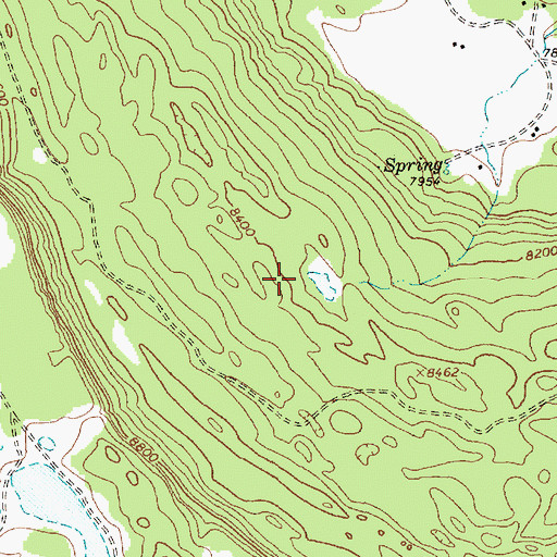 Topographic Map of Tseanazti Creek, NM