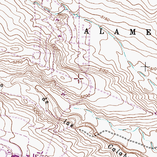 Topographic Map of Saint Joseph West Mesa Hospital Heliport, NM