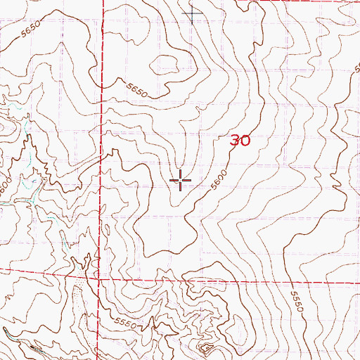 Topographic Map of Prices Dairy Airport (historical), NM