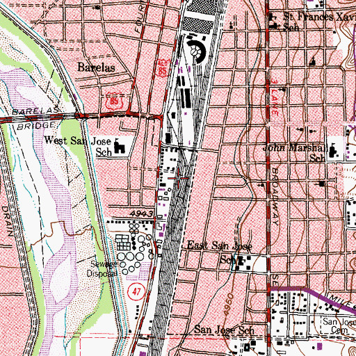 Topographic Map of KGGM Heliport, NM