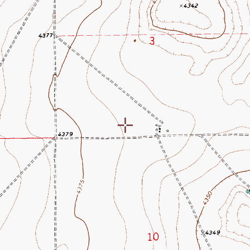 Topographic Map of Amistad Land and Cattle Company Airport (historical), NM