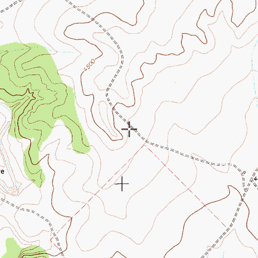 Topographic Map of Bell Ranch Headquarters Airport, NM