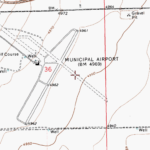 Topographic Map of Clayton Municipal Airpark, NM