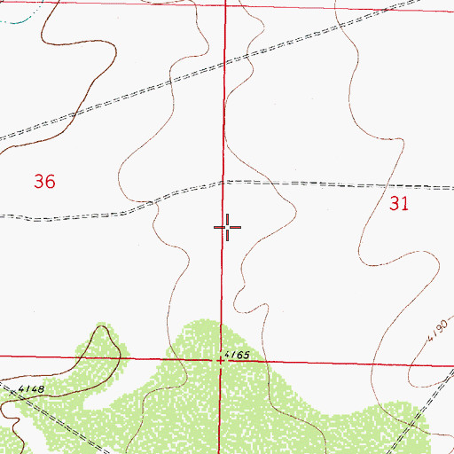 Topographic Map of Solo Ranch Airport, NM